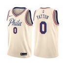 Men's Nike Philadelphia 76ers #0 Justin Patton Authentic Cream NBA Jersey - City Edition