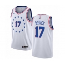 Men's Nike Philadelphia 76ers #17 JJ Redick White Swingman Jersey - Earned Edition