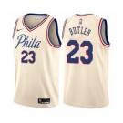 Men's Nike Philadelphia 76ers #23 Jimmy Butler Authentic Cream NBA Jersey - City Edition