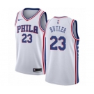 Men's Nike Philadelphia 76ers #23 Jimmy Butler Authentic White NBA Jersey - Association Edition