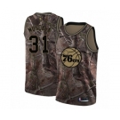 Men's Nike Philadelphia 76ers #31 Mike Muscala Swingman Camo Realtree Collection NBA Jersey