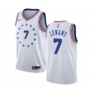 Men's Nike Philadelphia 76ers #7 Timothe Luwawu White Swingman Jersey - Earned Edition