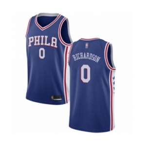 Men's Philadelphia 76ers #0 Josh Richardson Swingman Blue Basketball Jersey - Icon Edition