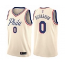 Men's Philadelphia 76ers #0 Josh Richardson Swingman Cream Basketball Jersey - City Edition