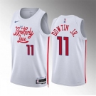 Men's Philadelphia 76ers #11 Jeff Dowtin Jr White City Edition Stitched Jersey