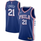 Men's Philadelphia 76ers #21 Joel Embiid Nike Royal 2020-21 Swingman Jersey