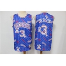 Men's Philadelphia 76ers #3 Allen Iverson Blue Tear Up Pack Mitchell & Ness Swingman Jeresy