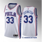 Men's Philadelphia 76ers #33 Robert Covington White Association Edition Stitched Jersey