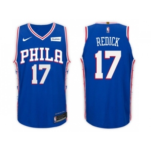 Nike NBA Philadelphia 76ers #17 J.J. Redick Jersey 2017-18 New Season Blue Jersey