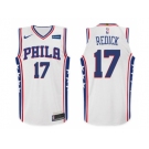 Nike NBA Philadelphia 76ers #17 J.J. Redick Jersey 2017-18 New Season White Jersey