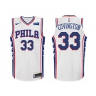 Nike NBA Philadelphia 76ers #33 Robert Covington Jersey 2017-18 New Season White Jersey