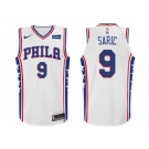 Nike NBA Philadelphia 76ers #9 Dario Saric Jersey 2017-18 New Season White Jersey