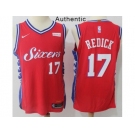 Nike Philadelphia 76ers #17 JJ Redick Red NBA Authentic Statement Edition Jersey