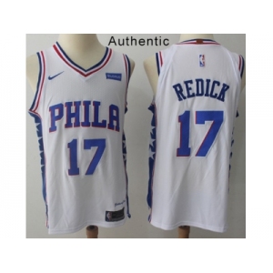 Nike Philadelphia 76ers #17 JJ Redick White NBA Authentic Association Edition Jerse