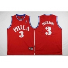 nba jersey philadelphia 76ers #3 iverson red[2016 new fashion]