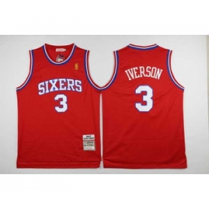 nba jersey philadelphia 76ers #3 iverson red[2016 new]