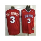 nba jersey philadelphia 76ers #3 the answer red