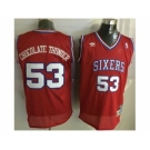 nba jersey philadelphia 76ers #53 chocolate thunder red