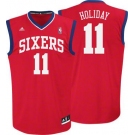 nba philadelphia 76ers #11 holiday red