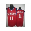 nba philadelphia 76ers #11 holiday red[revolution 30]