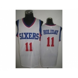 nba philadelphia 76ers #11 holiday white[revolution 30]