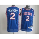 nba philadelphia 76ers #2 malone blue[swingman]