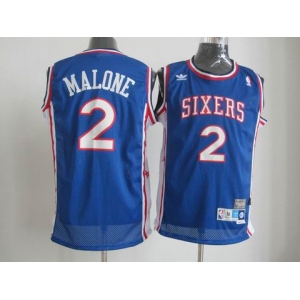nba philadelphia 76ers #2 malone blue[swingman]