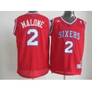 nba philadelphia 76ers #2 malone red[swingman]