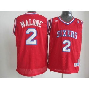 nba philadelphia 76ers #2 malone red[swingman]