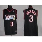 nba philadelphia 76ers# 3 iverson black