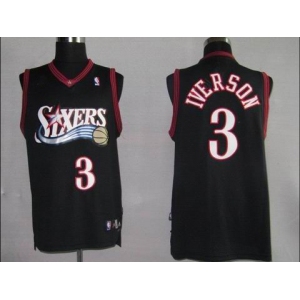 nba philadelphia 76ers# 3 iverson black