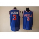 nba philadelphia 76ers #3 iverson blue(fans edition)