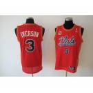 nba philadelphia 76ers #3 iverson red(fans edition)