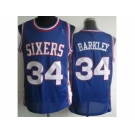 nba philadelphia 76ers #34 barkley blue[revolution 30]