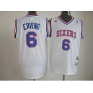 nba philadelphia 76ers #6 erving white[swingman]