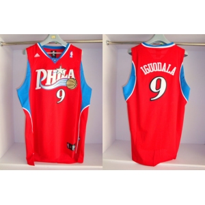 nba philadelphia 76ers #9 iguodaia red[phila](fans edition)