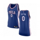 Women's Nike Philadelphia 76ers #0 Justin Patton Authentic Blue NBA Jersey - Icon Edition