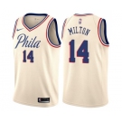 Women's Nike Philadelphia 76ers #14 Shake Milton Swingman Cream NBA Jersey - City Edition