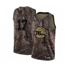 Women's Nike Philadelphia 76ers #17 JJ Redick Swingman Camo Realtree Collection NBA Jersey