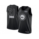 Youth Nike Philadelphia 76ers #21 Joel Embiid Black NBA Jordan Swingman 2018 All-Star Game Jersey