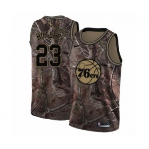 Youth Nike Philadelphia 76ers #23 Jimmy Butler Swingman Camo Realtree Collection NBA Jersey