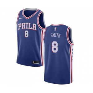 Youth Nike Philadelphia 76ers #8 Zhaire Smith Swingman Blue NBA Jersey - Icon Edition