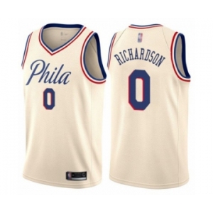 Youth Philadelphia 76ers #0 Josh Richardson Swingman Cream Basketball Jersey - City Edition