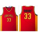 Golden State Warriors #33 Kevin Durant Red Oak Hill Academy High School Stitched NBA Jersey