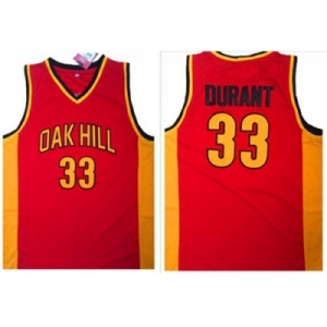 Golden State Warriors #33 Kevin Durant Red Oak Hill Academy High School Stitched NBA Jersey