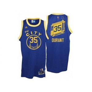 Golden State Warriors #35 Kevin Durant The City HWC Night Blue Swingman Jersey