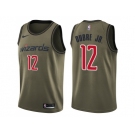 Men Nike Washington Wizards #12 Kelly Oubre Jr. Green Salute to Service NBA Swingman Jersey