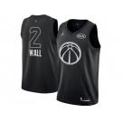 Men Nike Washington Wizards #2 John Wall Black NBA Jordan Swingman 2018 All-Star Game Jersey