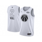 Men Nike Washington Wizards #2 John Wall White NBA Jordan Swingman 2018 All-Star Game Jersey