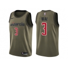 Men Nike Washington Wizards #3 Bradley Beal Green Salute to Service NBA Swingman Jersey